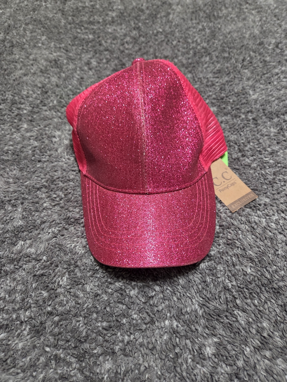 Glitter Pink Trucker Hat - C.C